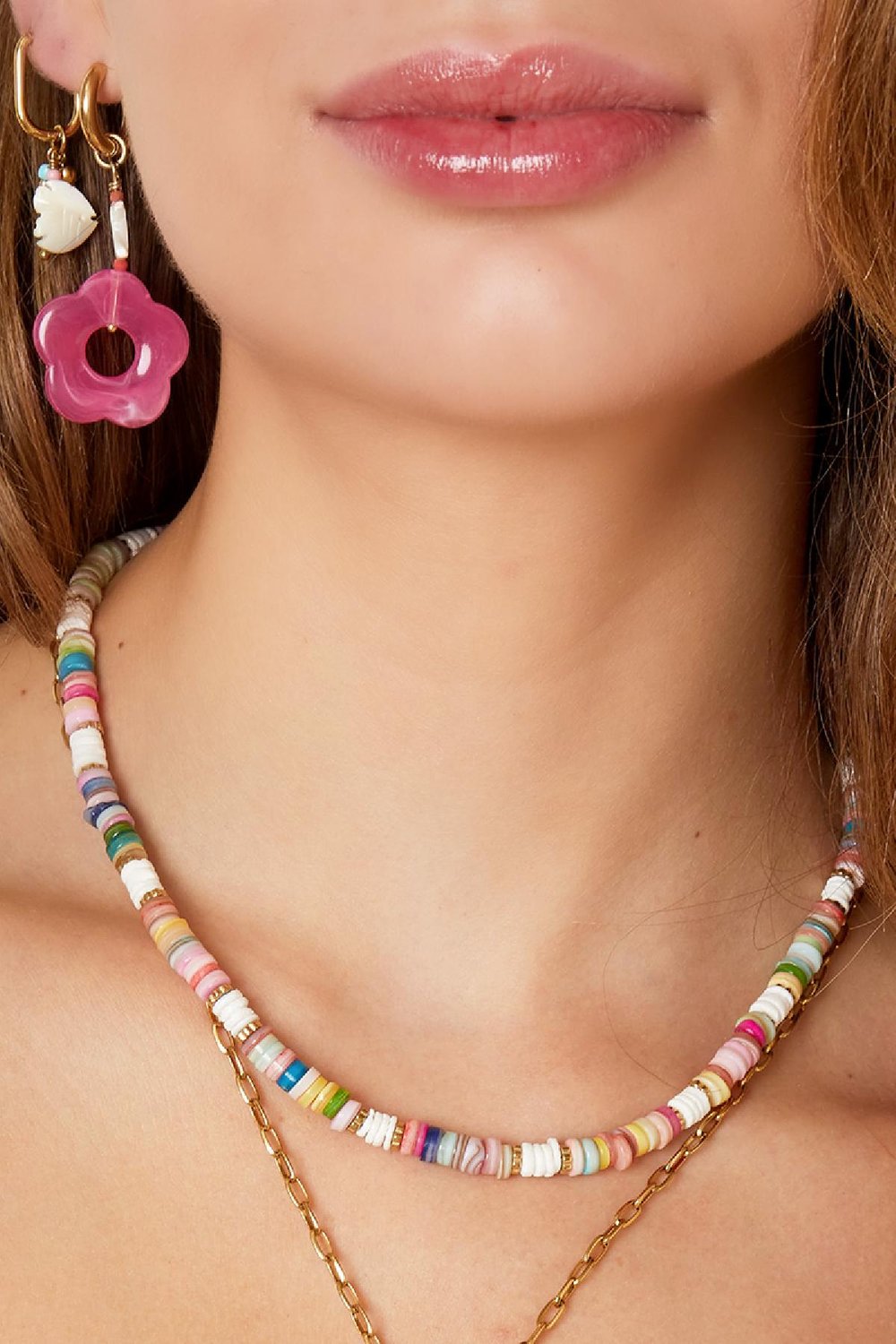 Colourful necklace - Beach collection Multi Stainless Steel h5Picture4
